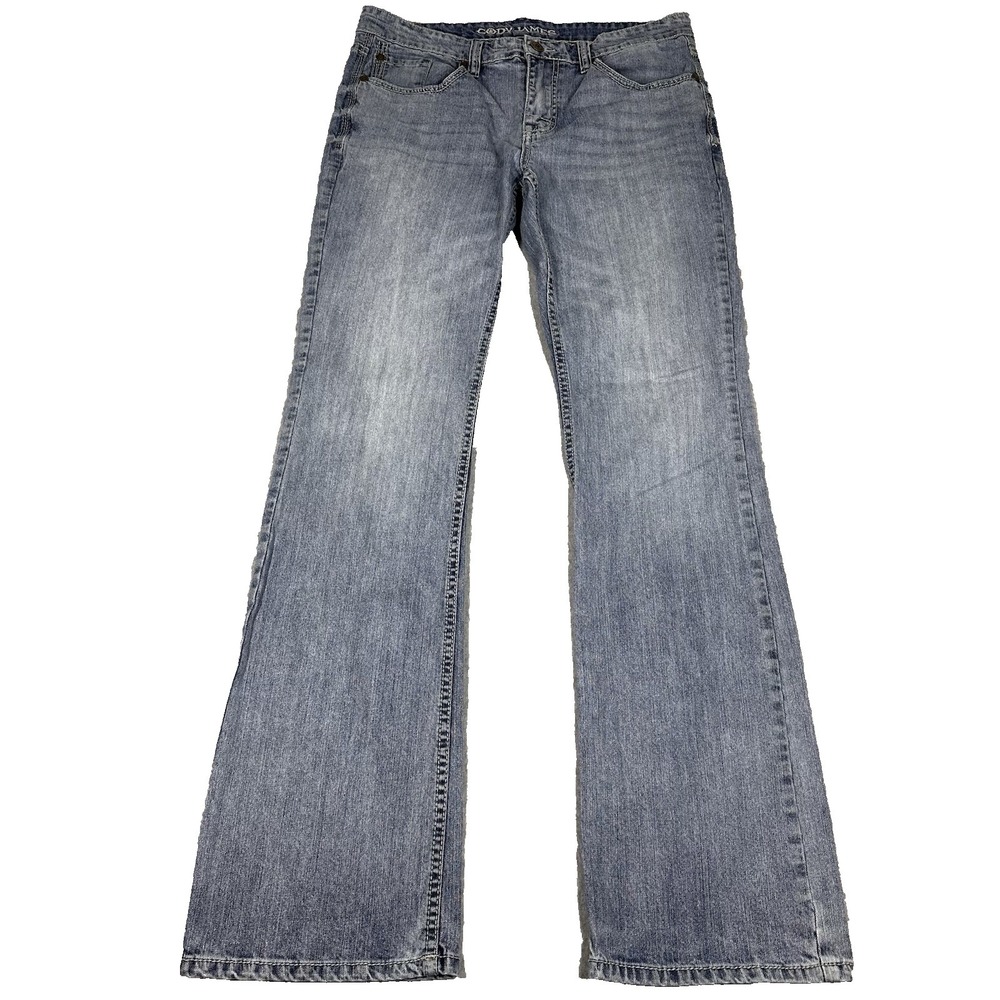 Cody James Bootcut Cowboy Jeans Men's 34x36(34x35) Blue Denim Faded Western Wear